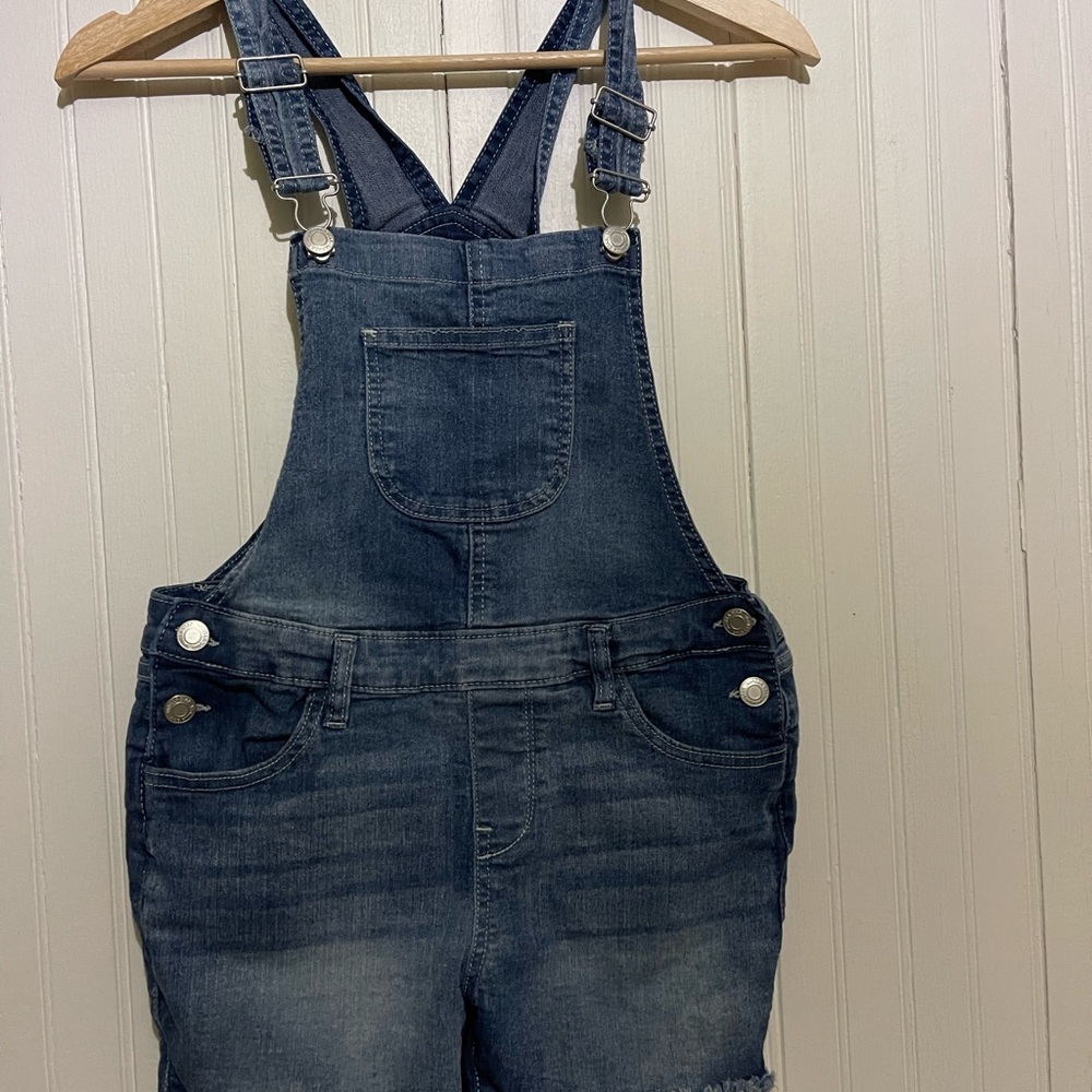 Blue‎ Denim Short Overalls